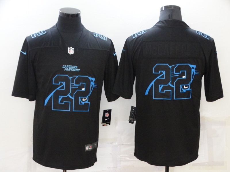 Men's Carolina Panthers #22 Christian McCaffrey Black Alternate Jersey